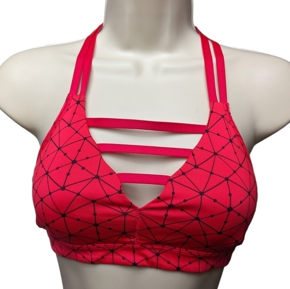 Victoria's Secret VSX Spider Web Pattern  Racerback Sport Bra Sz XS